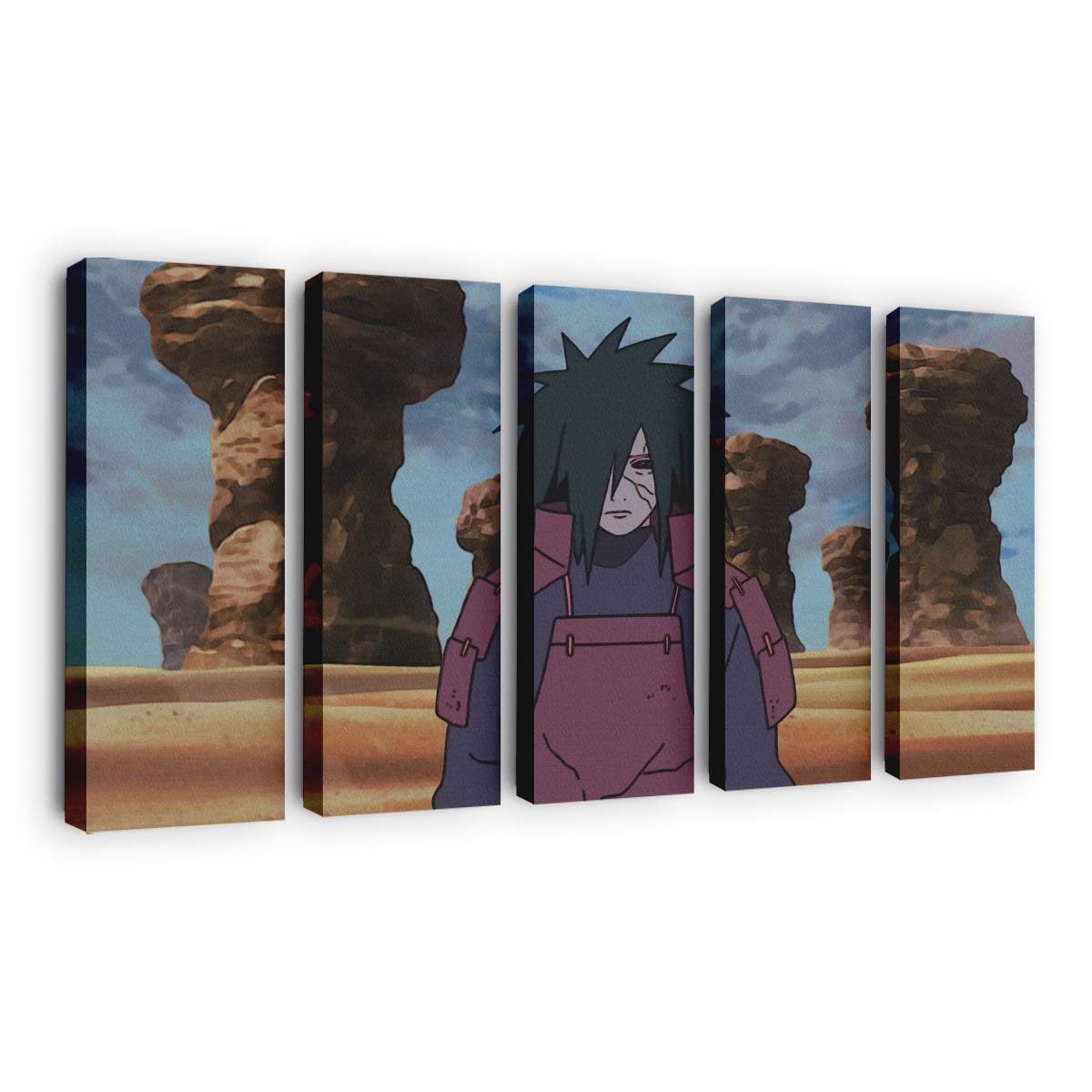Naruto Anime Uchiha Madara - Anime Wandbild - Leinwandbild naruto animeuchiha madara