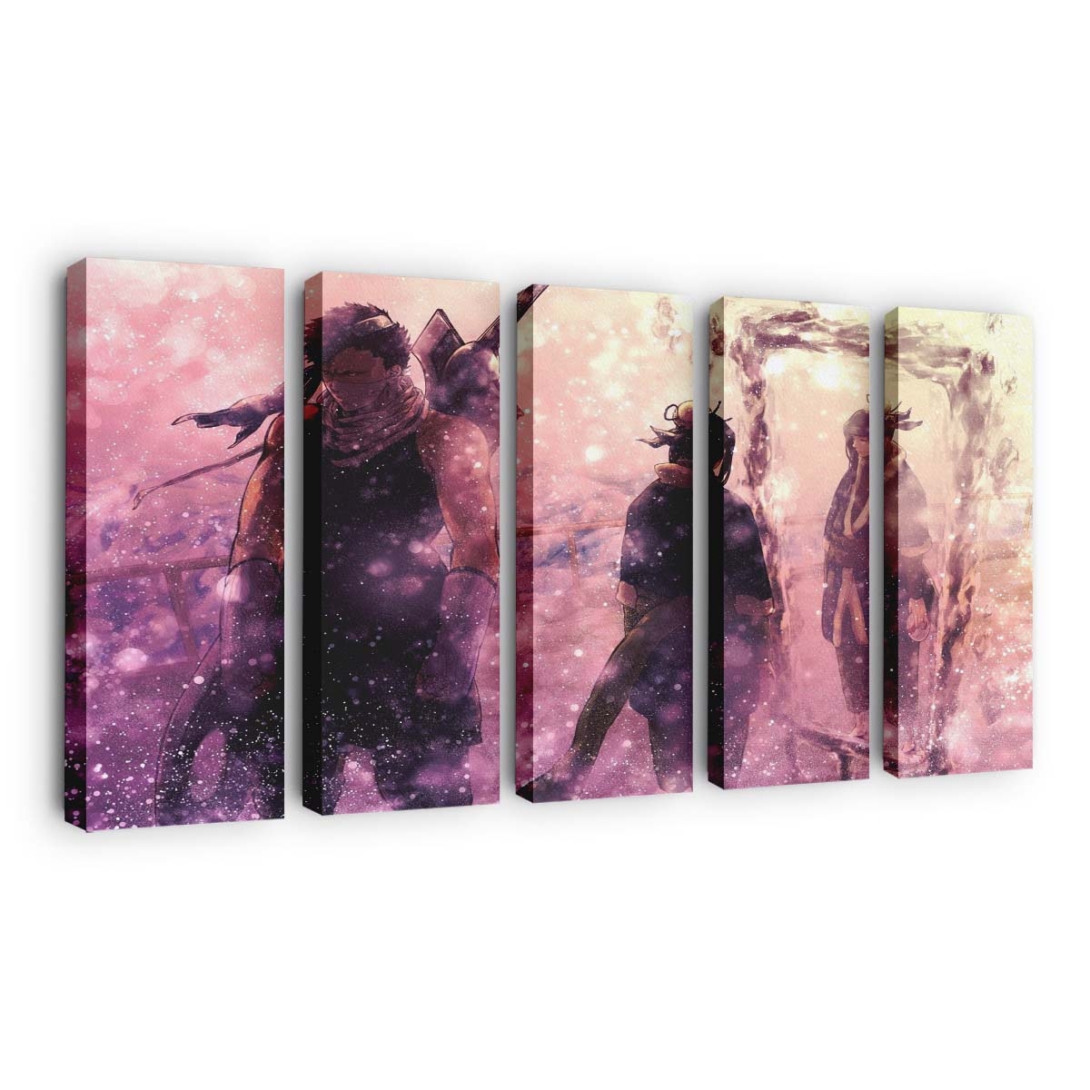 Naruto Shippuuden Snow Winter Mirror Bokeh Mythology - Anime Wandbild - Leinwandbild naruto shippuudensnowwintermirrorbokehmythology