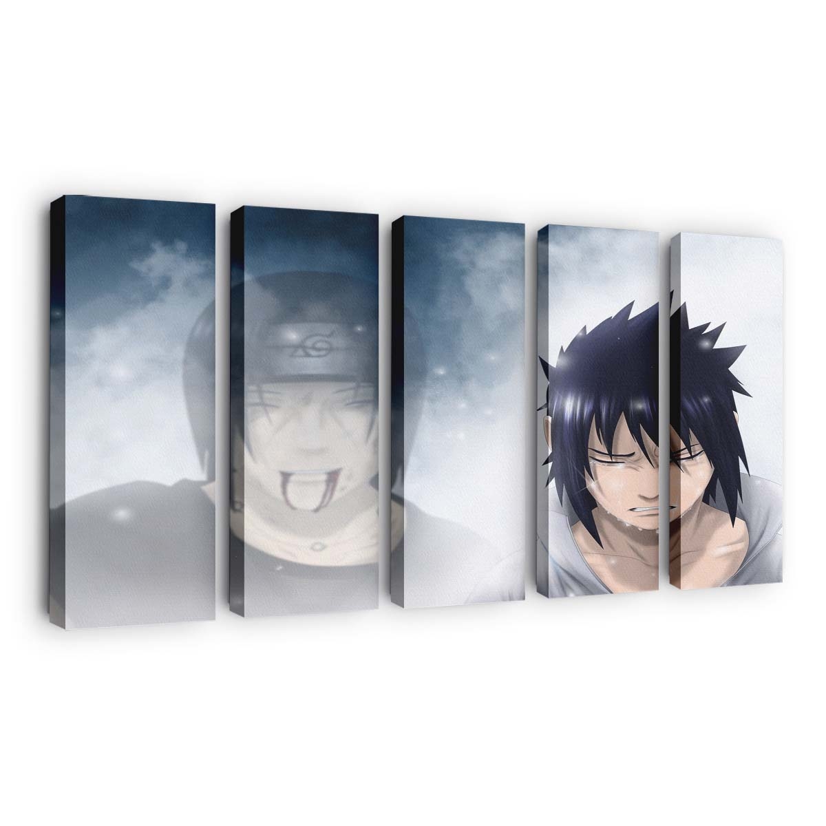 Naruto Shippuuden Uchiha Itachi Uchiha Sasuke - Anime Wandbild - Leinwandbild naruto shippuudenuchiha itachiuchiha sasuke