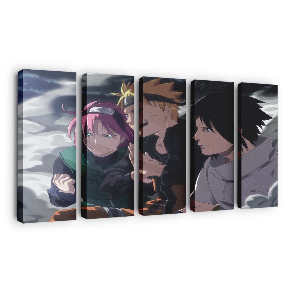 Naruto Shippuuden Uchiha Sasuke Sakura Haruno - Anime Wandbild - Leinwandbild naruto shippuudenuchiha sasukesakura haruno