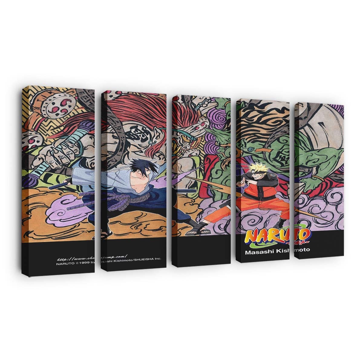 Naruto Shippuuden Uzumaki Naruto Uchiha Sasuke - Anime Wandbild - Leinwandbild naruto shippuudenuzumaki naruto1280x1024 pxuchiha sasuke