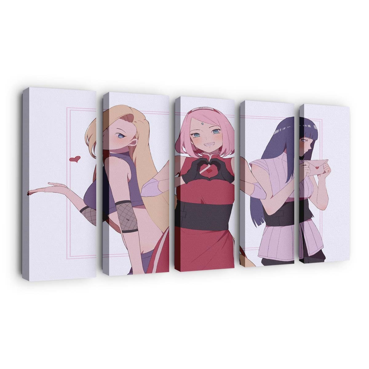 Naruto Shippuuden Uzumaki Naruto Haruno Sakura Yamanaka Ino - Anime Wandbild - Leinwandbild naruto shippuudenuzumaki narutoharuno sakurayamanaka ino