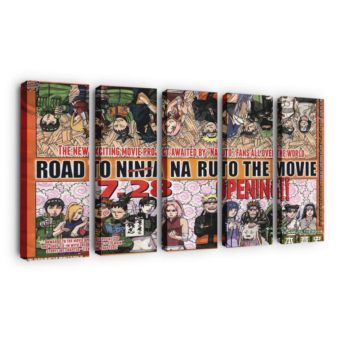 Naruto Shippuuden – Road To Ninja: Naruto, Hinata & Sakura Vereint - Anime Wandbild - Leinwandbild naruto shippuudenuzumaki narutohyuuga hinatamovie posterharuno sakuraroad to ninja naruto the m