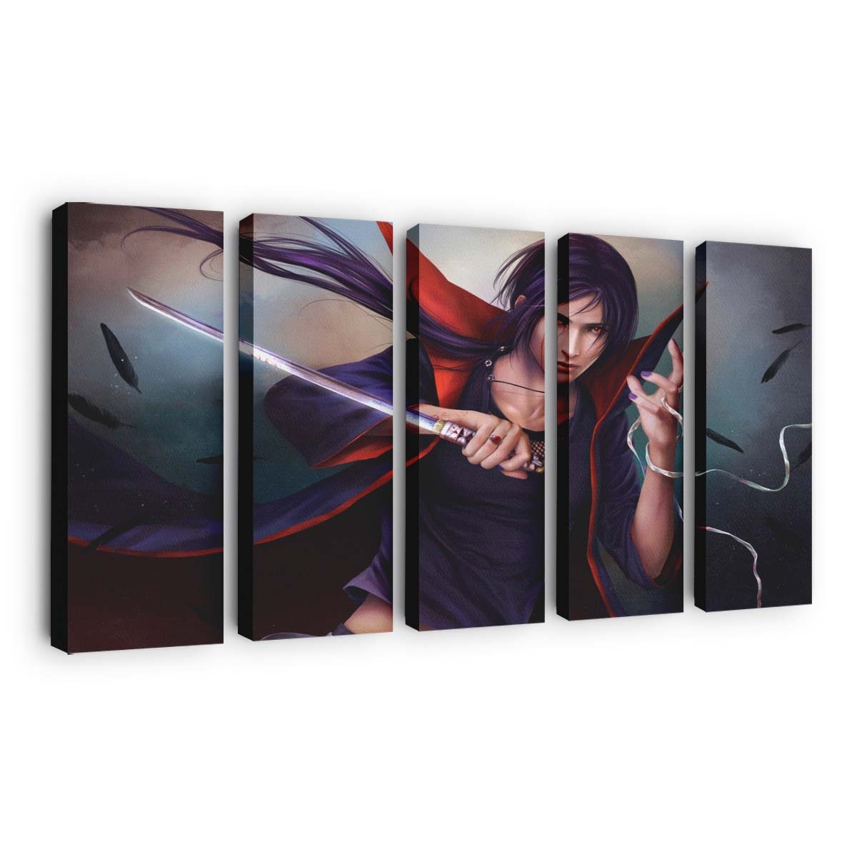 Naruto Itachi Uchiha Art - Anime Wandbild - Leinwandbild narutoitachiuchihaart