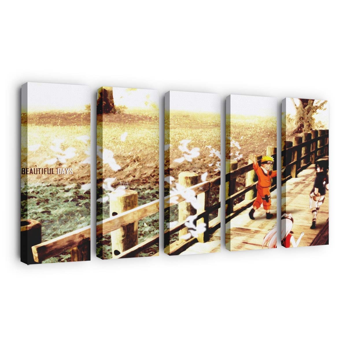 Naruto Sunset Team - Anime Wandbild - Leinwandbild narutoscreenshotsunsetteam