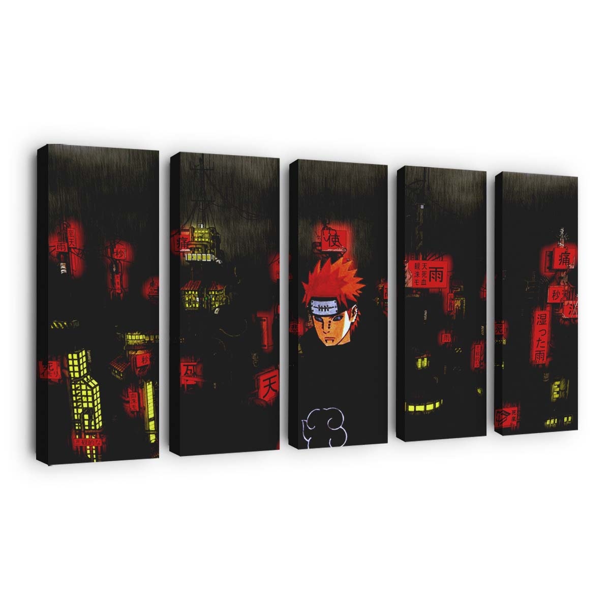 Pein Naruto Shippuuden Village - Anime Wandbild - Leinwandbild peinnaruto shippuudenvillage