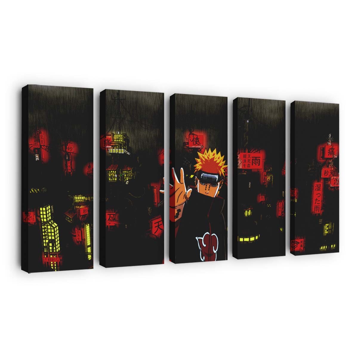 Pein Naruto Shippuuden Village - Anime Wandbild - Leinwandbild peinnaruto shippuudenvillage 0001