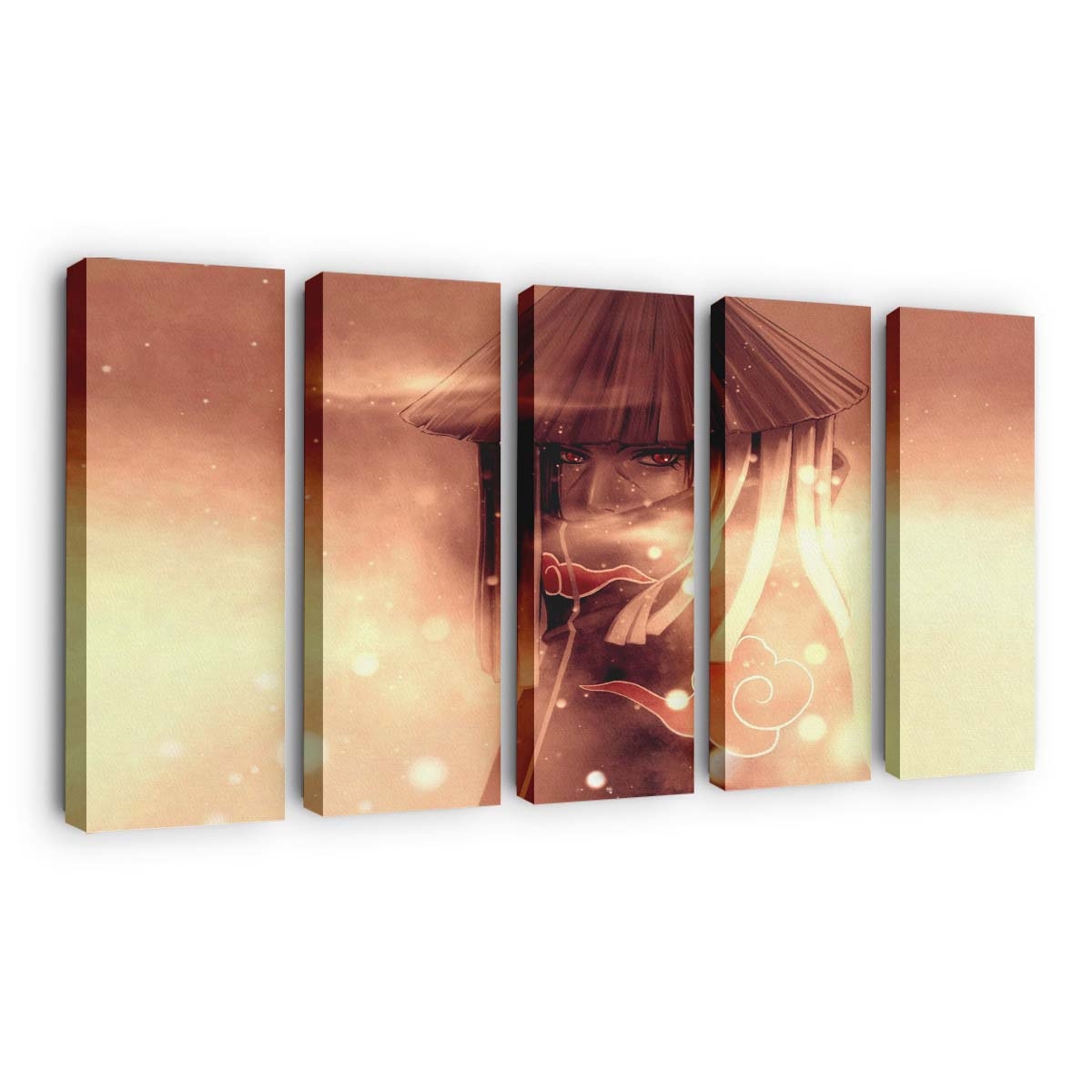 Sunlight Anime Red Naruto Shippuuden Hat Snow - Anime Wandbild - Leinwandbild sunlightanimerednaruto shippuudenhatsnow