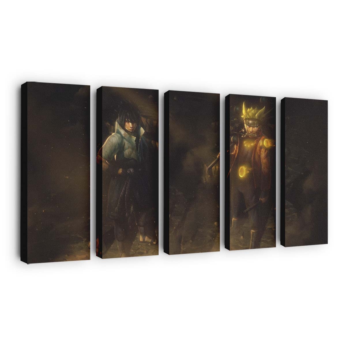 Sunlight Naruto Shippuuden Uzumaki Naruto Uchiha Sasuke Mythology Darkness - Anime Wandbild - Leinwandbild sunlightnaruto shippuudenuzumaki narutouchiha sasukemythologydarkness