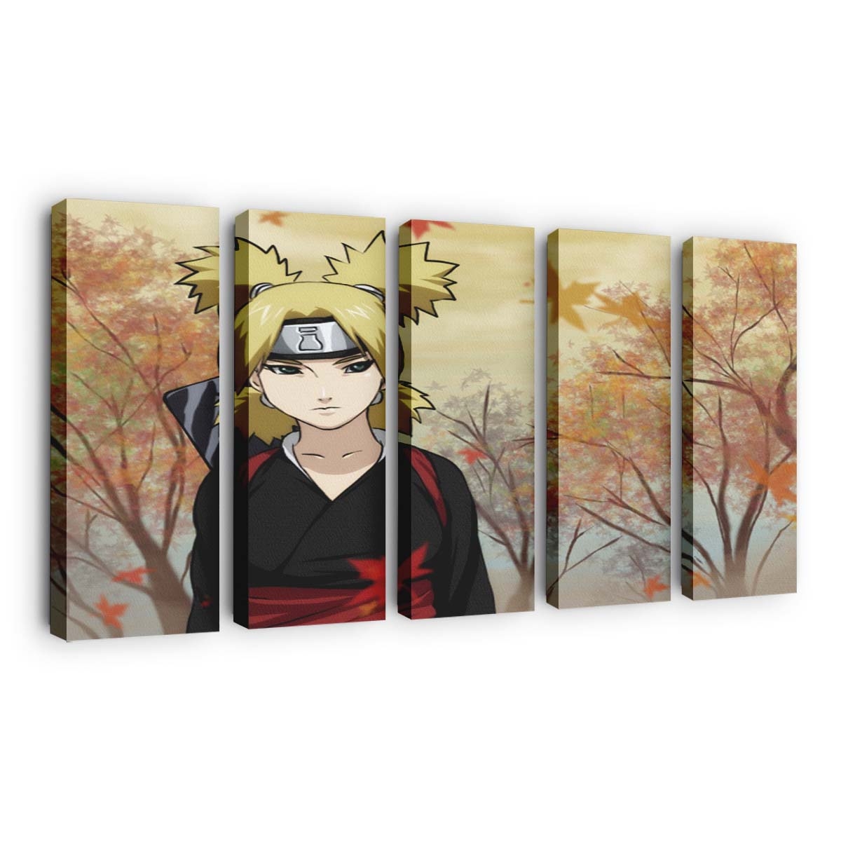 Temari Naruto Girl Ninja Autumn Warrior - Anime Wandbild - Leinwandbild temarinarutogirlninjaautumnwarrior