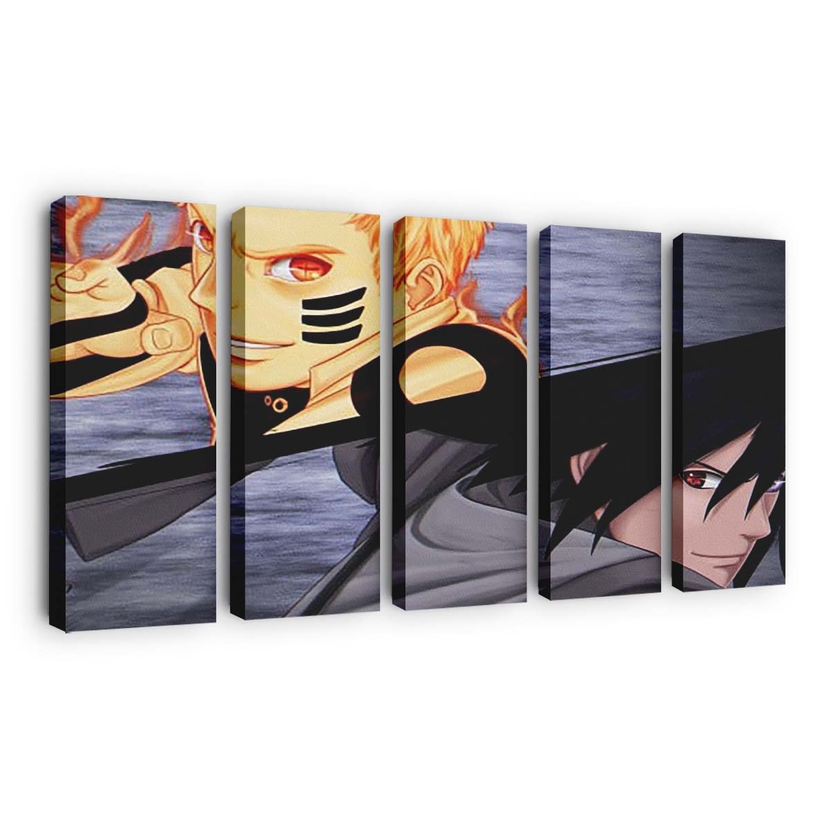Sasuke Uchiha Naruto Uzumaki Naruto - Anime Wandbild - Leinwandbild th 0001sasuke uchiha naruto uzumaki hd naruto
