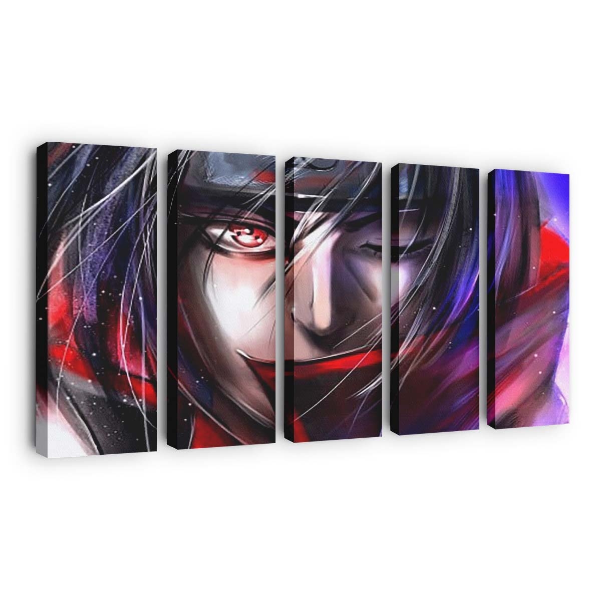 Akatsuki Itachi Uchiha In Color Anime - Anime Wandbild - Leinwandbild th akatsuki naruto itachi uchiha in color background hd anime