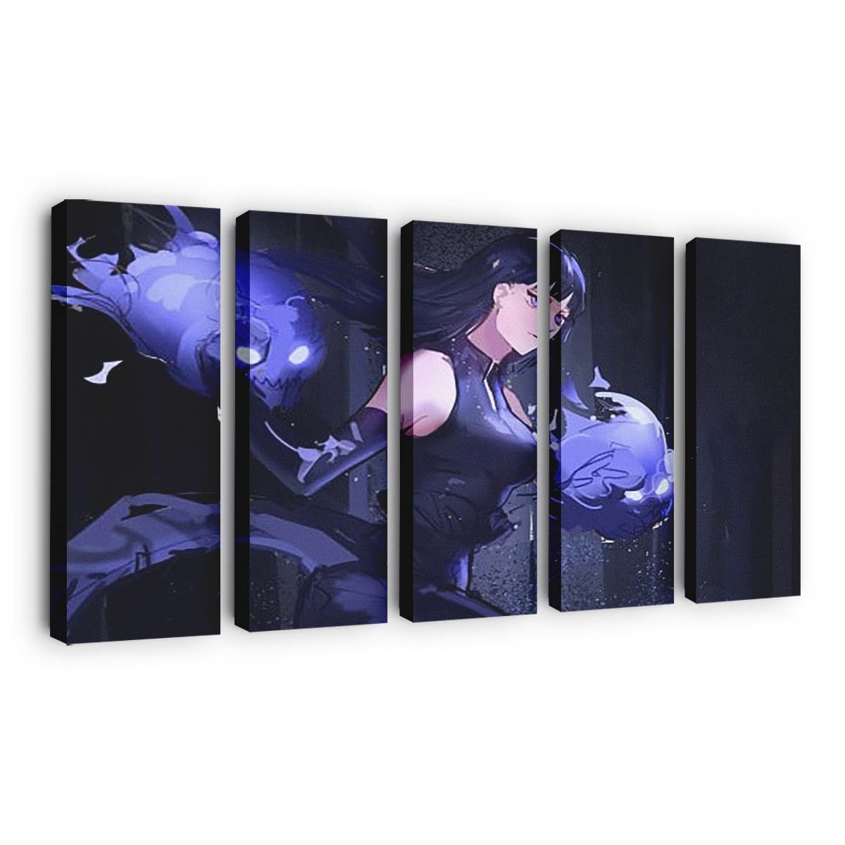 Blue Eyes Hinata Hyuga Dark Naruto - Anime Wandbild - Leinwandbild th blue eyes hinata hyuga dark background hd naruto