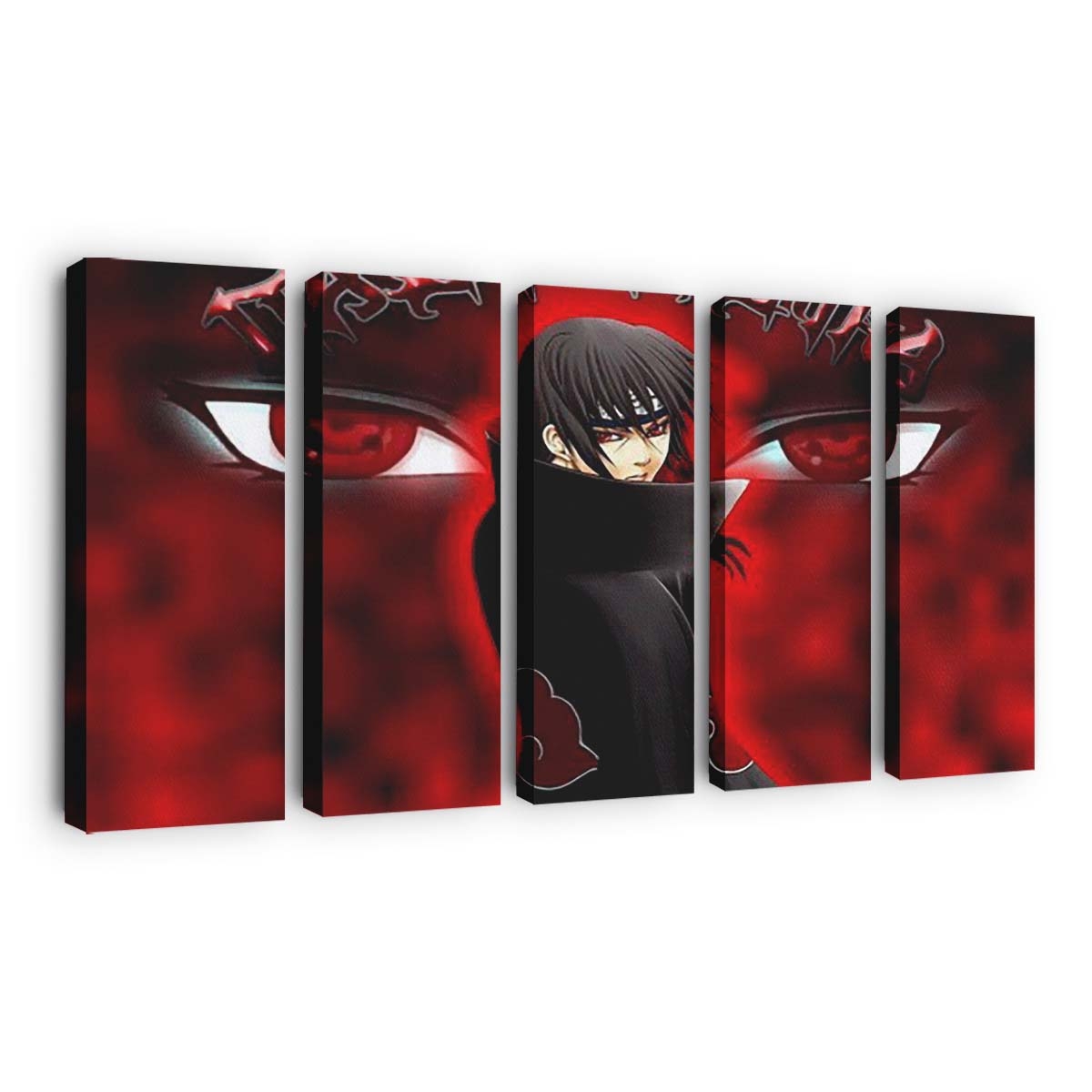 Boruto Naruto Black Dress Red Naruto - Anime Wandbild - Leinwandbild th boruto naruto black dress red background hd naruto