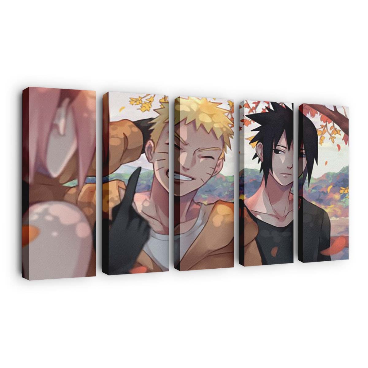 Boy Girl Naruto Uzumaki Sakura Haruno Sasuke Uchiha Naruto - Anime Wandbild - Leinwandbild th boy girl naruto uzumaki sakura haruno sasuke uchiha hd naruto
