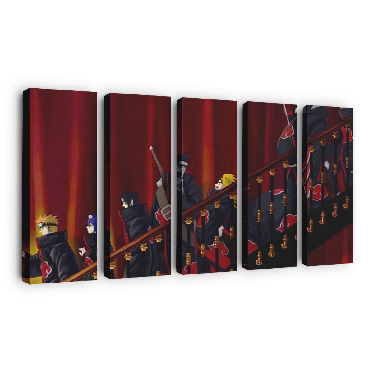 Deidara Hidan Itachi Uchiha Kakuzu Kisame Hoshigaki Konan Naruto - Anime Wandbild - Leinwandbild th deidara hidan itachi uchiha kakuzu kisame hoshigaki konan 4k hd naruto