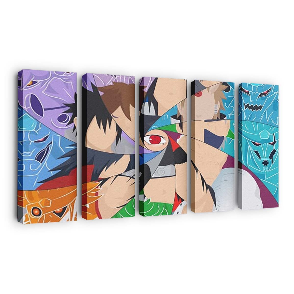 Fugaku Uchiha Hagoromo Otsutsuki Indra Otsutsuki Itachi Uchiha Izuna Uchiha Kakashi Hatake - Anime Wandbild - Leinwandbild th fugaku uchiha hagoromo otsutsuki indra otsutsuki itachi uchiha izuna uchiha kakashi hatake 4k 5k hd