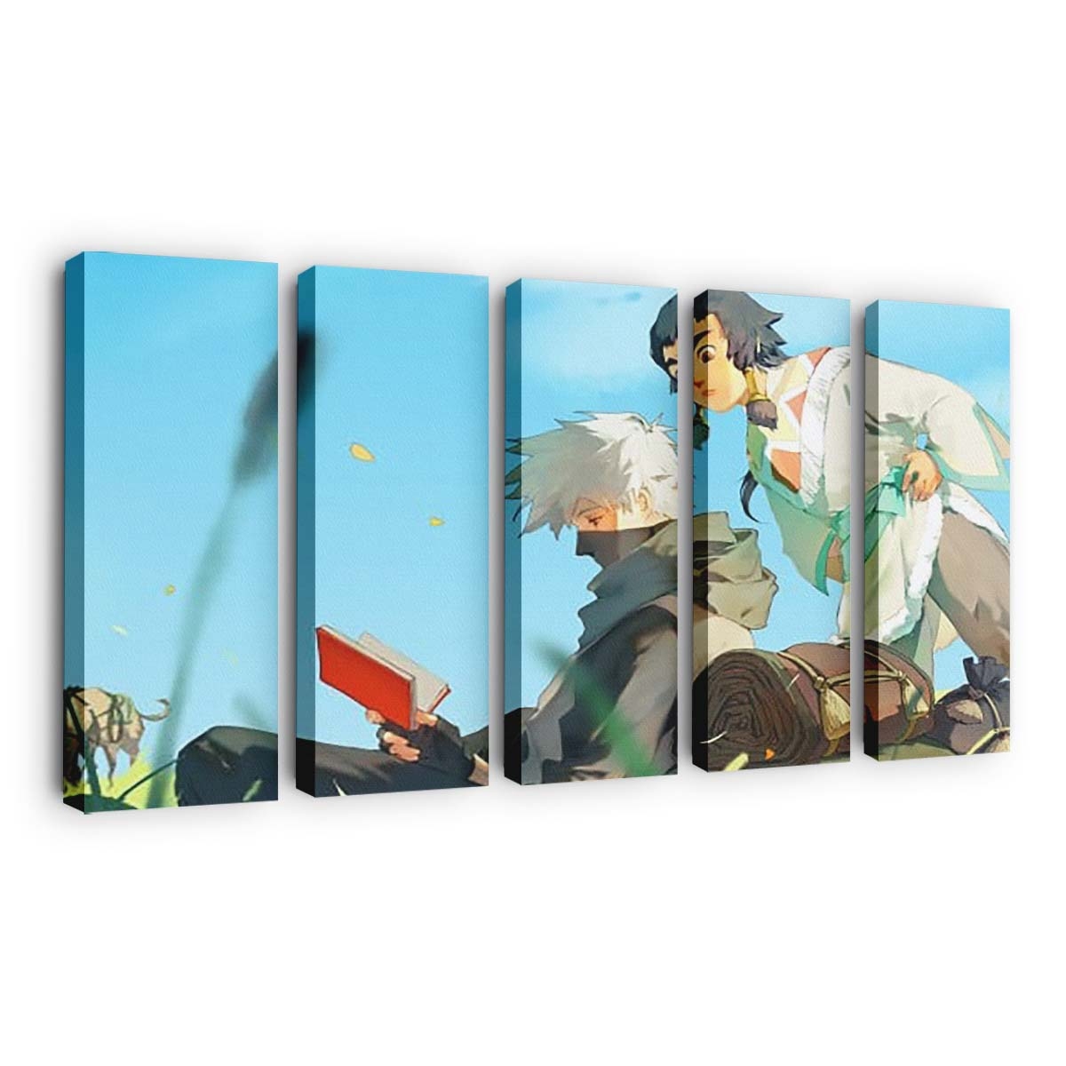Kakashi Hatake Blue Sky Naruto - Anime Wandbild - Leinwandbild th kakashi hatake blue sky background hd naruto