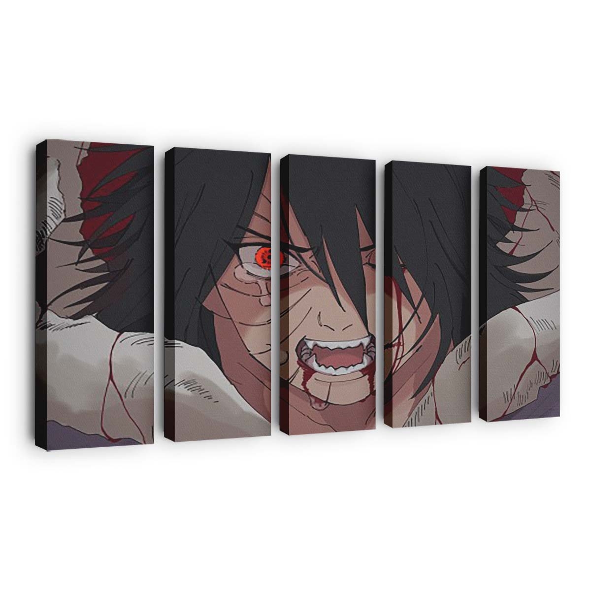 Naruto Crying Blood - Anime Wandbild - Leinwandbild th naruto crying blood 4k hd