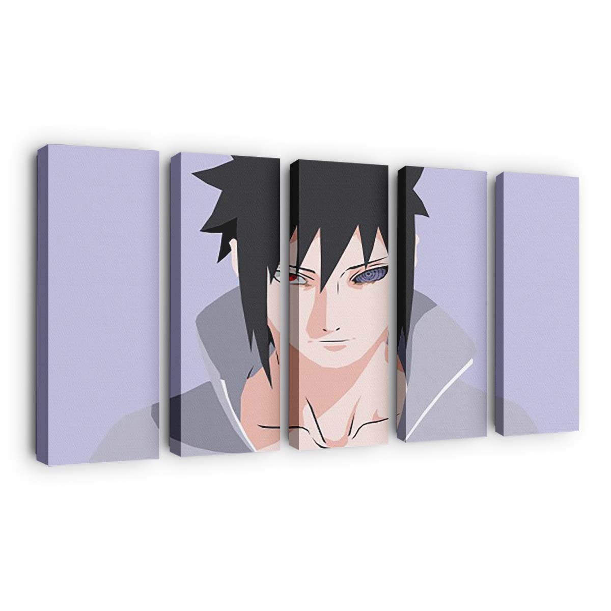 Red Blue Eyes Sasuke Uchiha Naruto - Anime Wandbild - Leinwandbild th red blue eyes sasuke uchiha 4k hd naruto