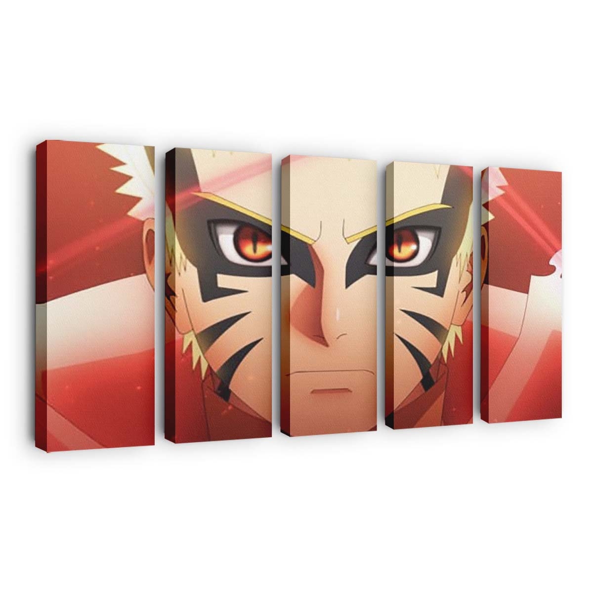 Red Eyes Baryon Mode Naruto Uzumaki Naruto - Anime Wandbild - Leinwandbild th red eyes baryon mode naruto uzumaki hd naruto