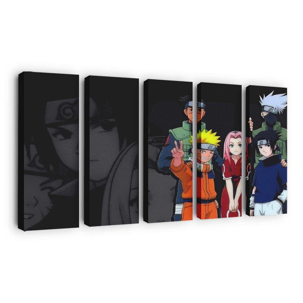 Uzumaki Naruto Uchiha Sasuke Kakashi Anime Boy Naruto - Anime Wandbild - Leinwandbild th uzumaki naruto uchiha sasuke kakashi anime boy hd naruto