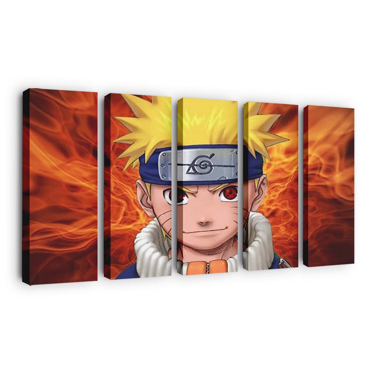 Yellow Hair Naruto Uzumak In Fire Naruto - Anime Wandbild - Leinwandbild th yellow hair naruto uzumak in fire background hd naruto