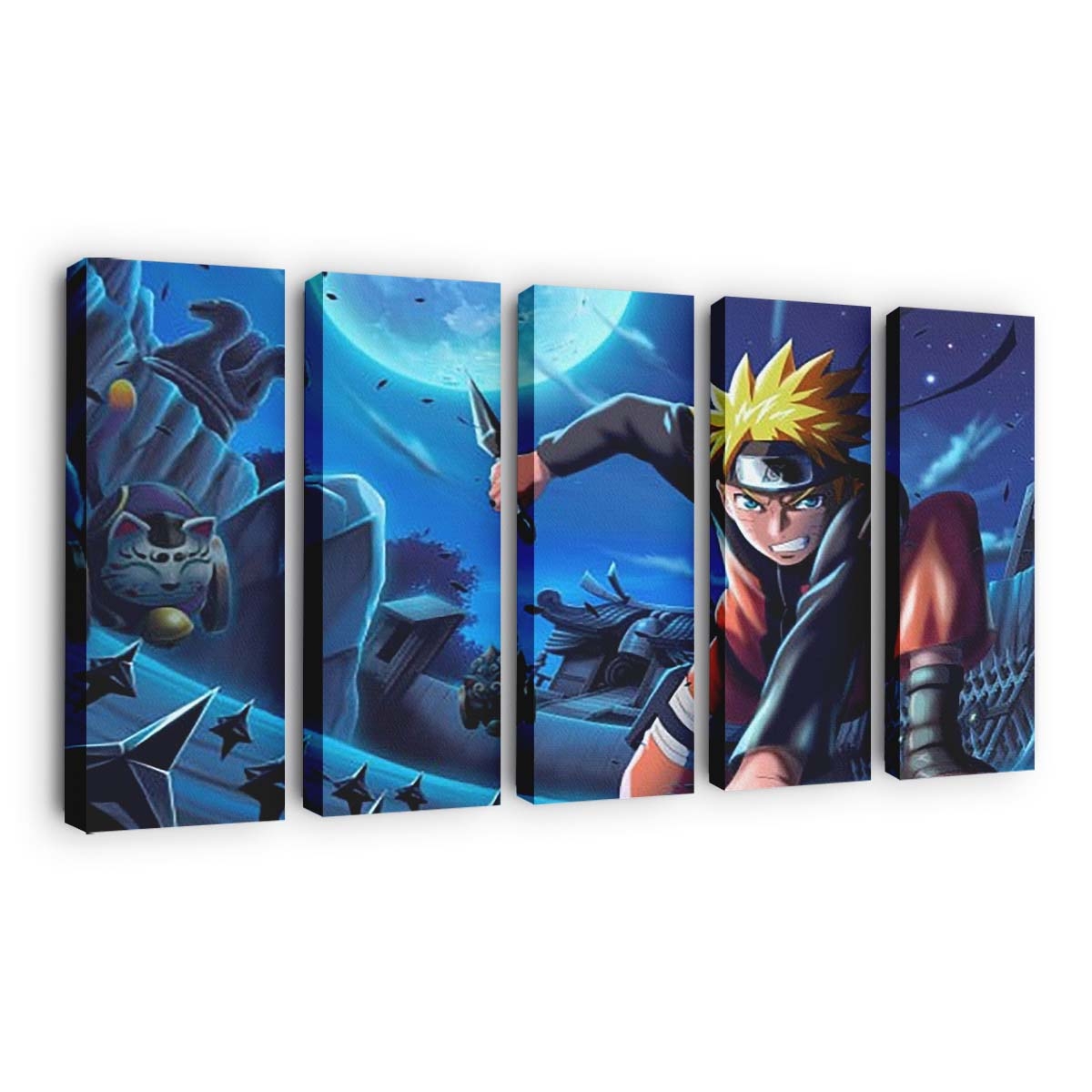Yellow Hair Naruto Uzumaki Action Power Naruto - Anime Wandbild - Leinwandbild th yellow hair naruto uzumaki action power 4k hd naruto