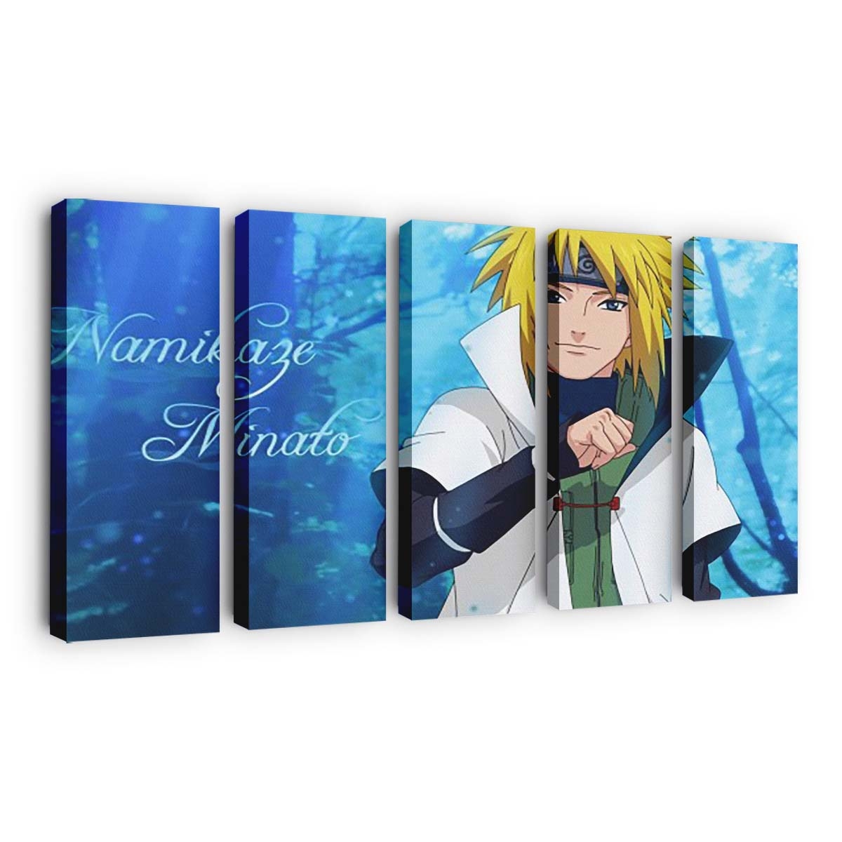 Yondaime Hokage Minato Namikaze Naruto Blue Minato - Anime Wandbild - Leinwandbild th yondaime hokage minato namikaze naruto blue background hd minato