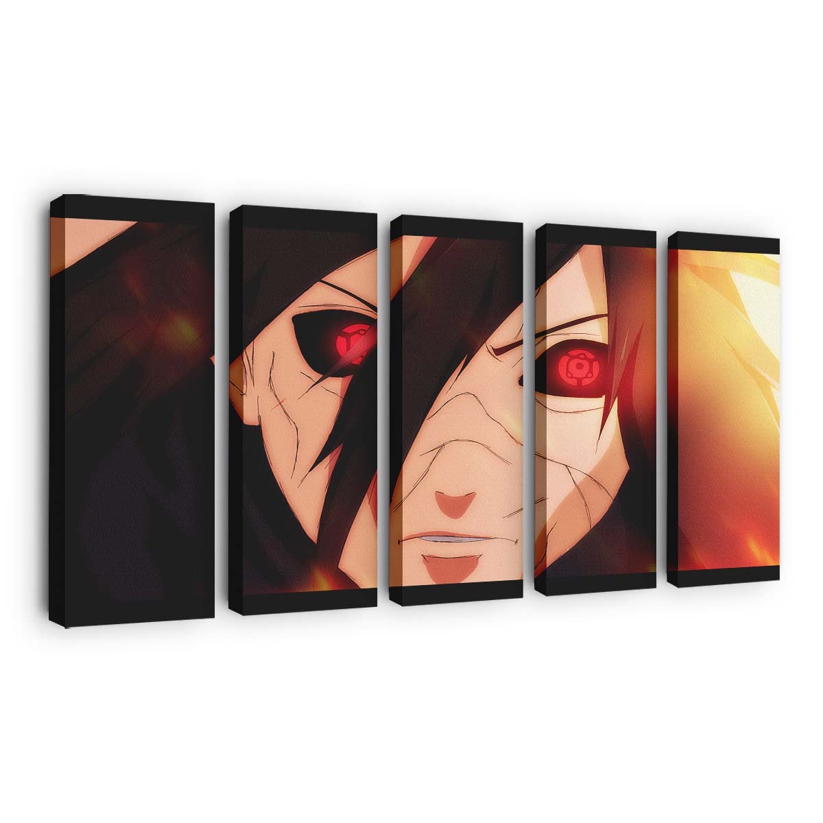 Uchiha Madara Rinnegan Naruto Shippuden - Anime Wandbild - Leinwandbild uchiha madararinnegannaruto shippuden