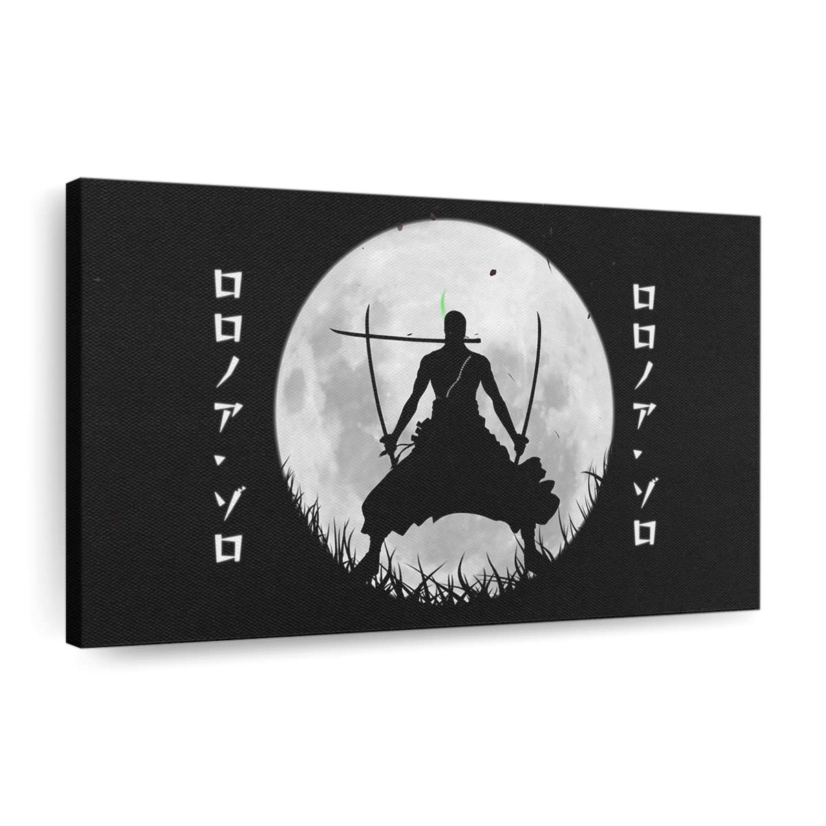 silhouette zoro moonlit night one piece live wallpaper