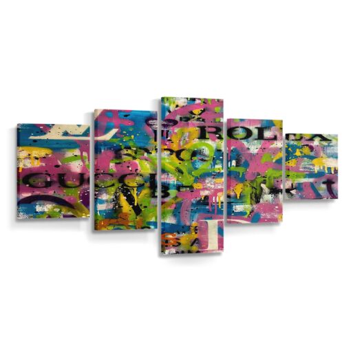 Graffiti Couture Leinwand Bilder Wandbilder Kunstdruck 2 Graffiti Couture