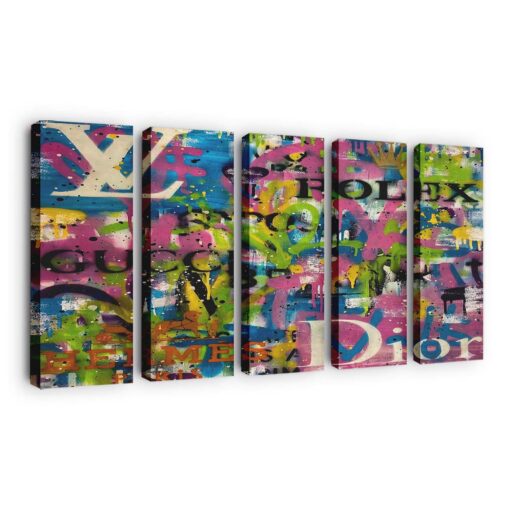 Graffiti Couture Leinwand Bilder Wandbilder Kunstdruck 3 Graffiti Couture